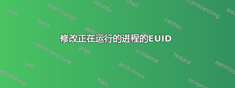 修改正在运行的进程的EUID