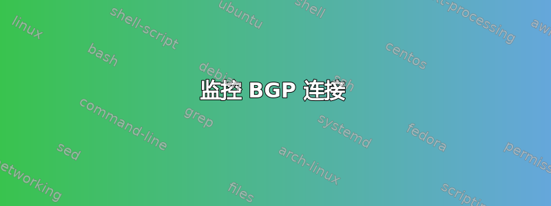 监控 BGP 连接