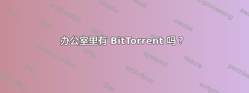 办公室里有 BitTorrent 吗？