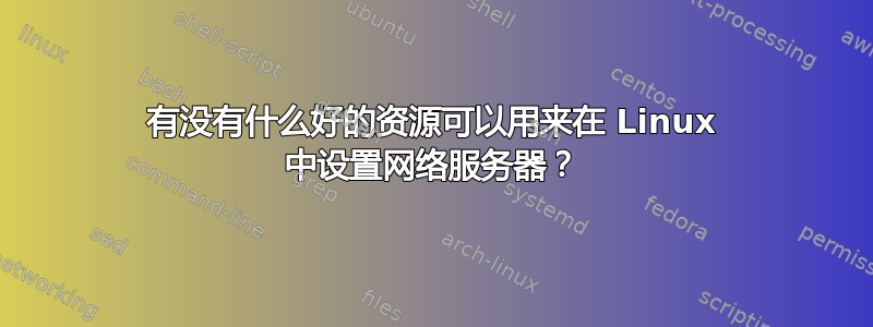 有没有什么好的资源可以用来在 Linux 中设置网络服务器？