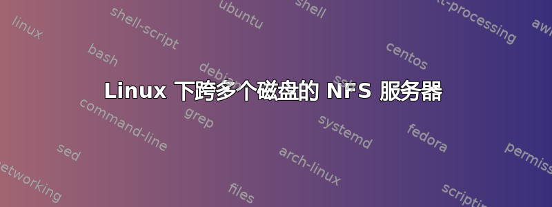 Linux 下跨多个磁盘的 NFS 服务器