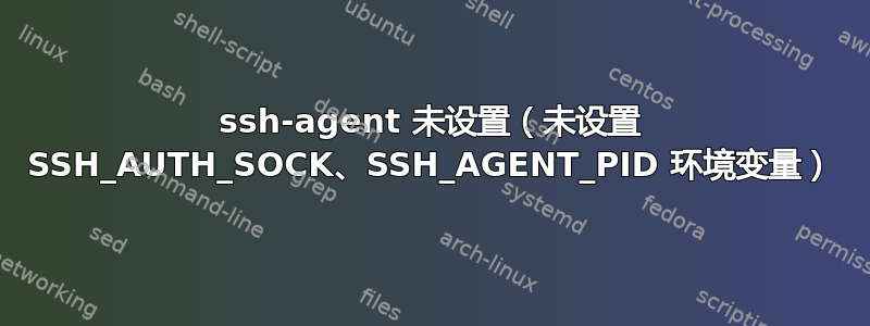 ssh-agent 未设置（未设置 SSH_AUTH_SOCK、SSH_AGENT_PID 环境变量）