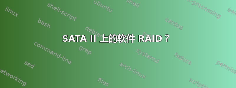 SATA II 上的软件 RAID？