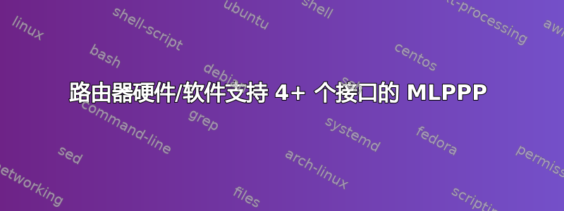 路由器硬件/软件支持 4+ 个接口的 MLPPP