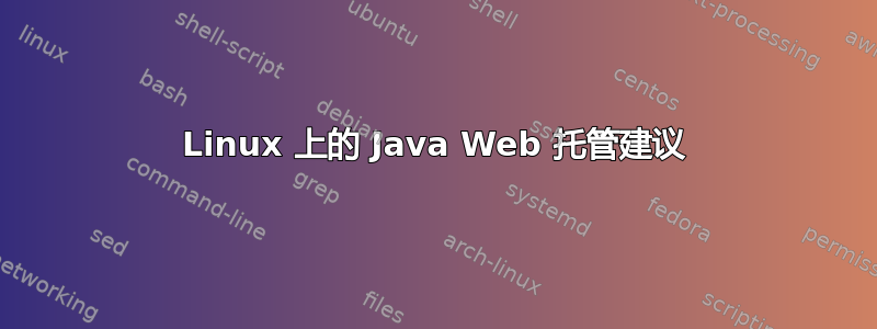 Linux 上的 Java Web 托管建议