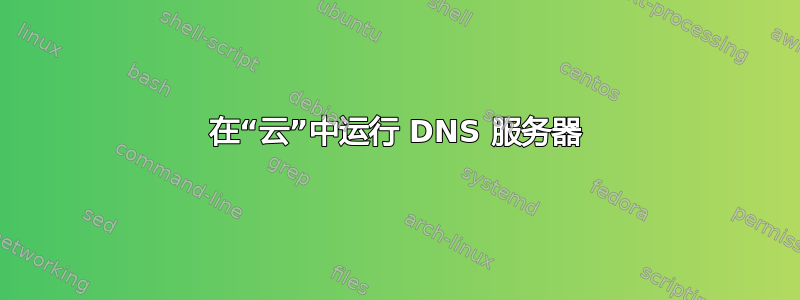 在“云”中运行 DNS 服务器