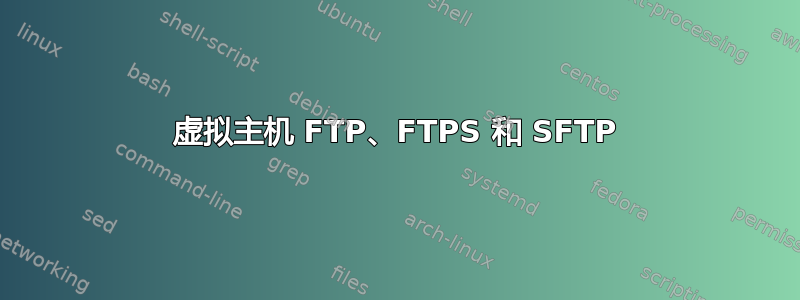 虚拟主机 FTP、FTPS 和 SFTP