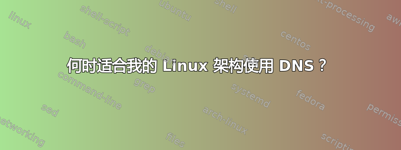 何时适合我的 Linux 架构使用 DNS？