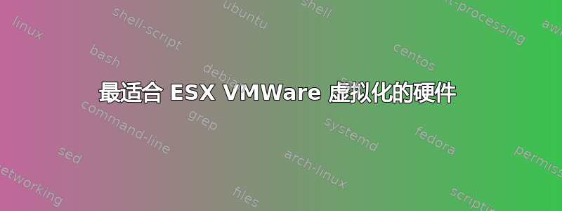 最适合 ESX VMWare 虚拟化的硬件