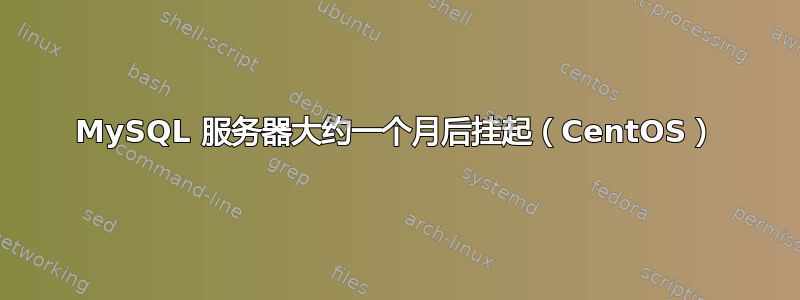 MySQL 服务器大约一个月后挂起（CentOS）