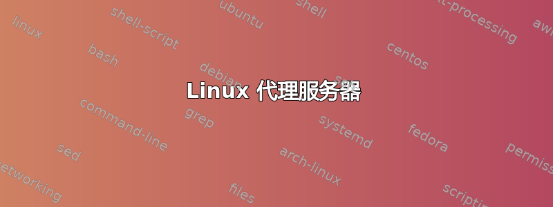 Linux 代理服务器