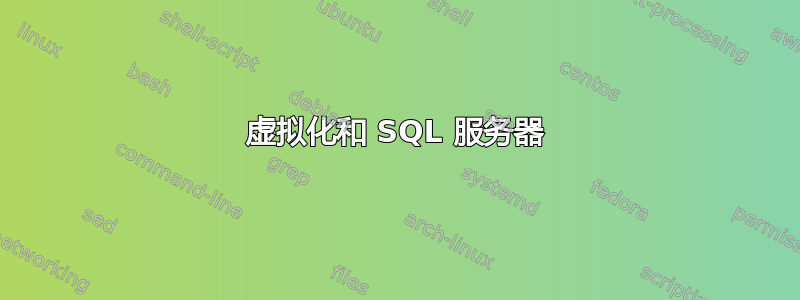 虚拟化和 SQL 服务器