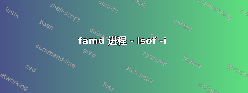 famd 进程 - lsof -i