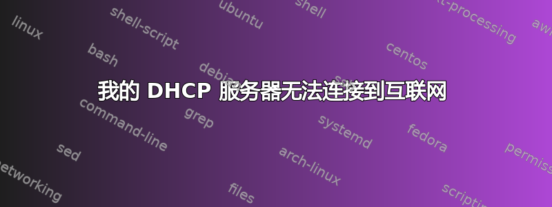 我的 DHCP 服务器无法连接到互联网