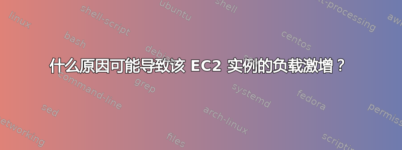 什么原因可能导致该 EC2 实例的负载激增？