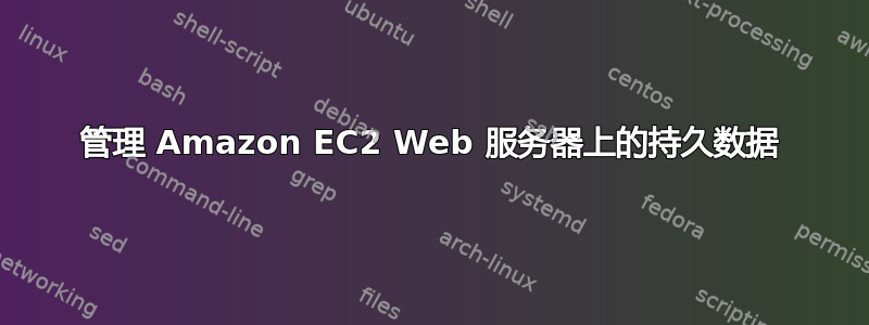 管理 Amazon EC2 Web 服务器上的持久数据