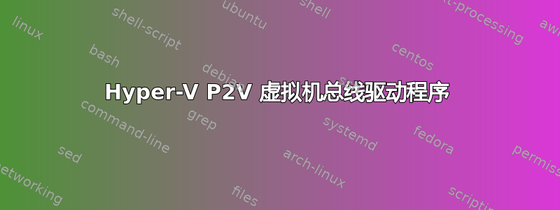 Hyper-V P2V 虚拟机总线驱动程序