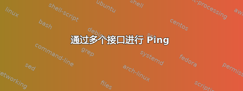 通过多个接口进行 Ping