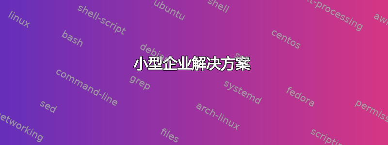 小型企业解决方案