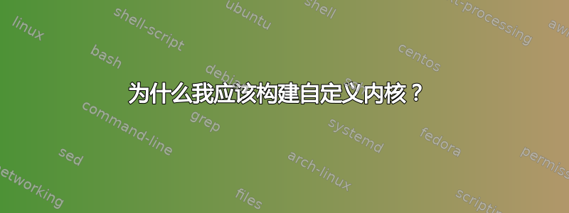 为什么我应该构建自定义内核？ 