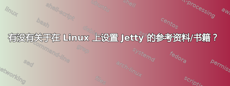 有没有关于在 Linux 上设置 Jetty 的参考资料/书籍？