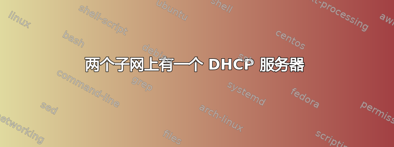 两个子网上有一个 DHCP 服务器