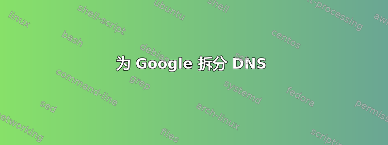 为 Google 拆分 DNS