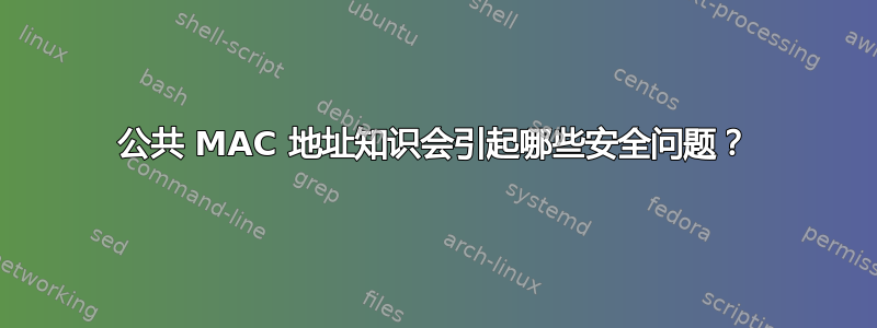 公共 MAC 地址知识会引起哪些安全问题？