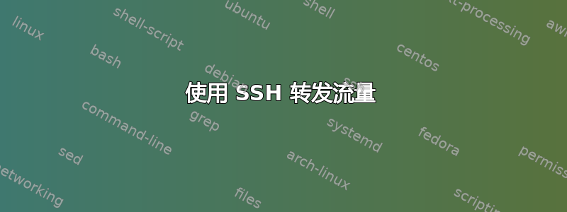 使用 SSH 转发流量