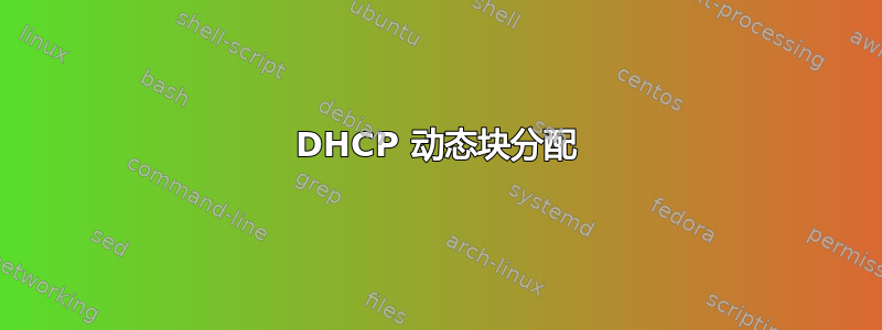 DHCP 动态块分配