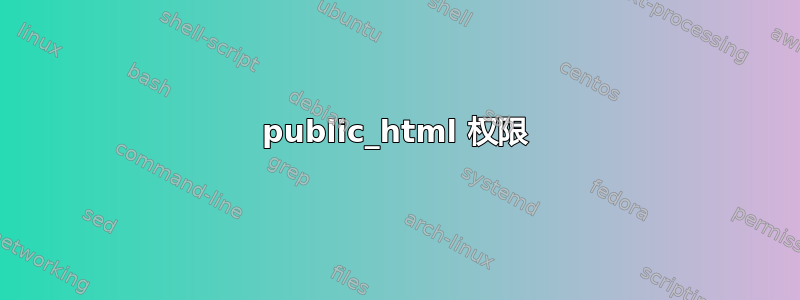 public_html 权限