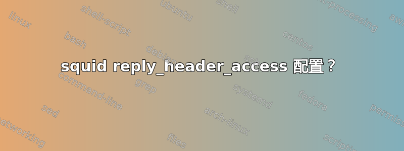 squid reply_header_access 配置？