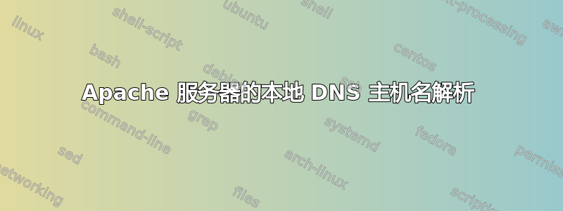 Apache 服务器的本地 DNS 主机名解析