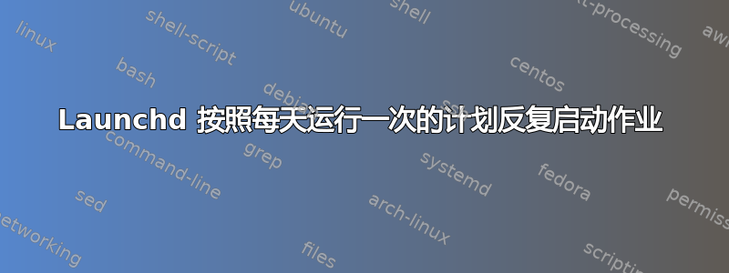 Launchd 按照每天运行一次的计划反复启动作业