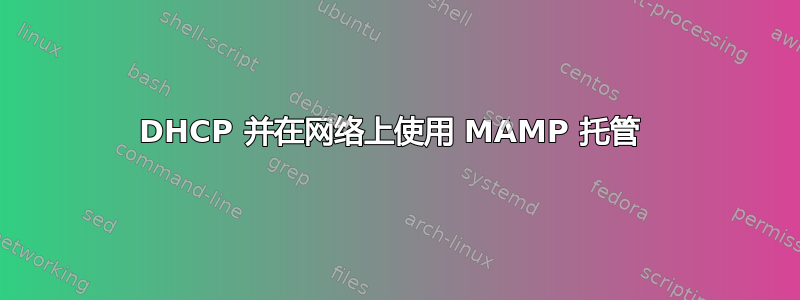 DHCP 并在网络上使用 MAMP 托管 