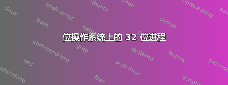 64 位操作系统上的 32 位进程