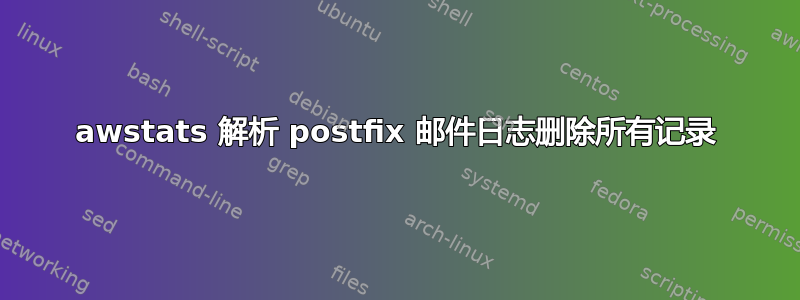 awstats 解析 postfix 邮件日志删除所有记录