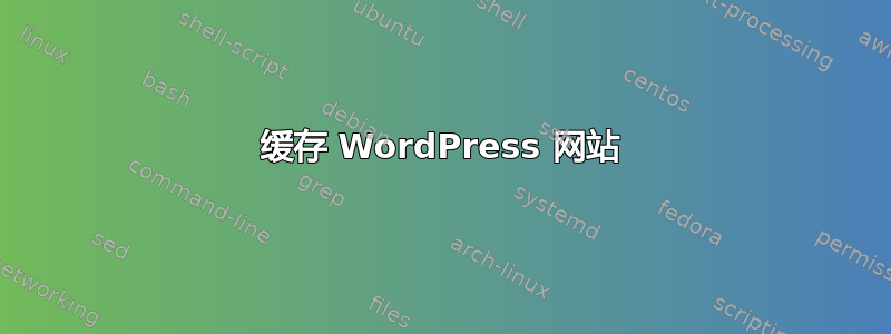 缓存 WordPress 网站