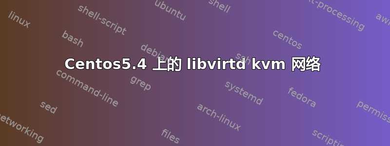 Centos5.4 上的 libvirtd kvm 网络