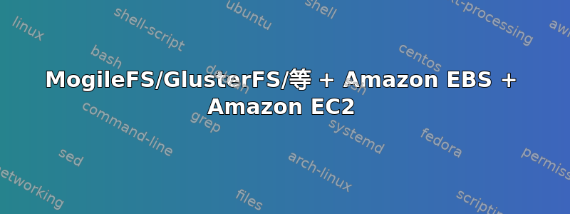 MogileFS/GlusterFS/等 + Amazon EBS + Amazon EC2