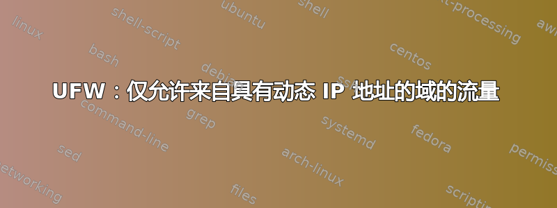 UFW：仅允许来自具有动态 IP 地址的域的流量