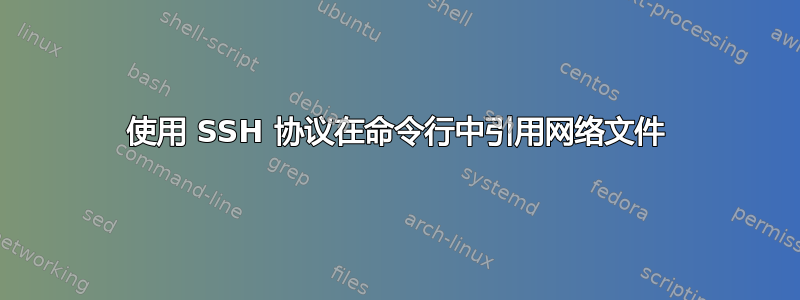 使用 SSH 协议在命令行中引用网络文件