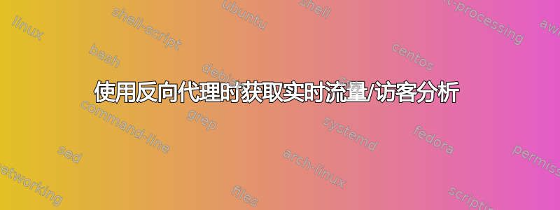 使用反向代理时获取实时流量/访客分析