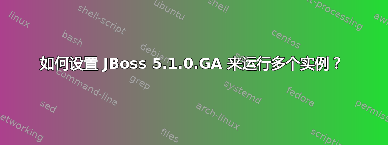 如何设置 JBoss 5.1.0.GA 来运行多个实例？