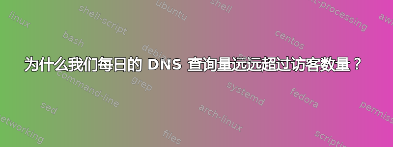 为什么我们每日的 DNS 查询量远远超过访客数量？