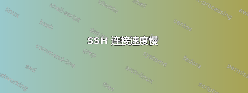 SSH 连接速度慢