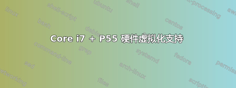 Core i7 + P55 硬件虚拟化支持