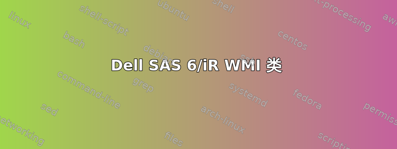 Dell SAS 6/iR WMI 类