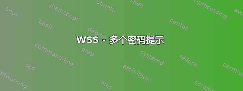 WSS - 多个密码提示