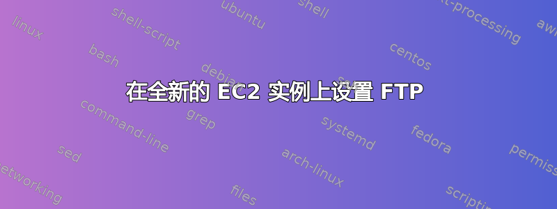 在全新的 EC2 实例上设置 FTP